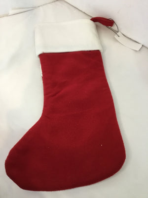 Christmas Red/white Felt Stocking Holiday Item