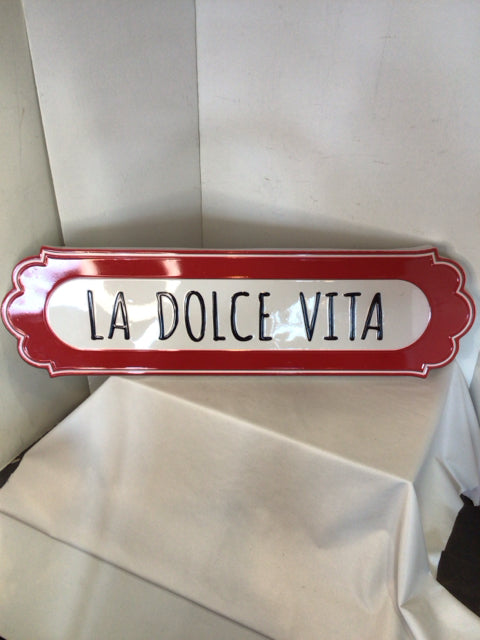 Ashland Red/White Metal Words Sign