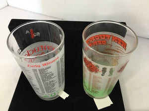 Set of 2 Multi Glass Kentucky Derby Glasses