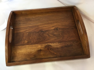 Brown Wood Tray