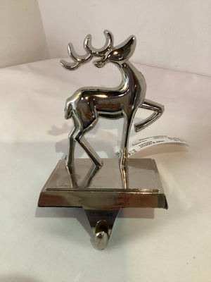 Stocking Hanger Metal Reindeer Holiday Item