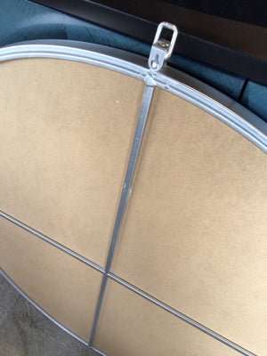 Silver Round Mirror