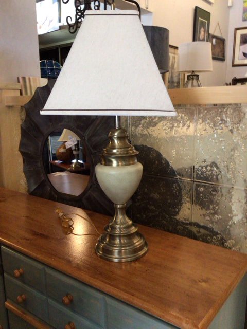 Cream Metal Lamp