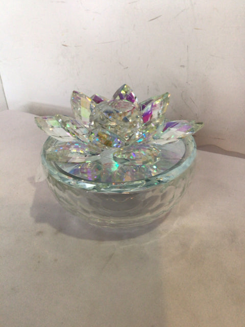 2 Piece Iridescent Lotus Dish