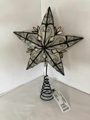 Tree Topper White Star Holiday Item