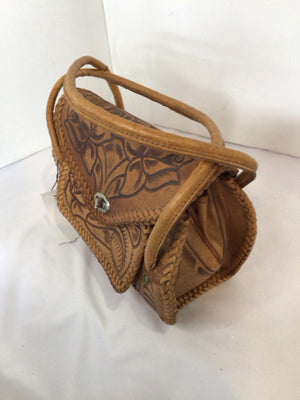 Leather Tooled Purse