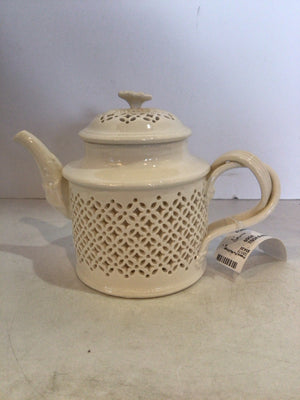 Leedsware Pottery Lattice Coffee Pot