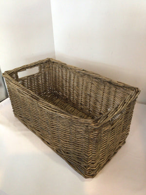 Greige Wicker Basket