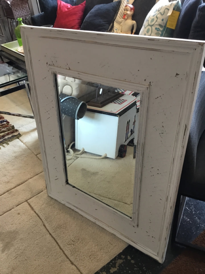 Farmhouse Cream Resin Mirror