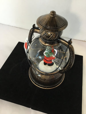 Snow Globe Multi-Color Plastic Lantern Christmas Holiday Item