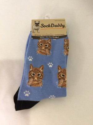 SockDaddy Blue Cat Socks