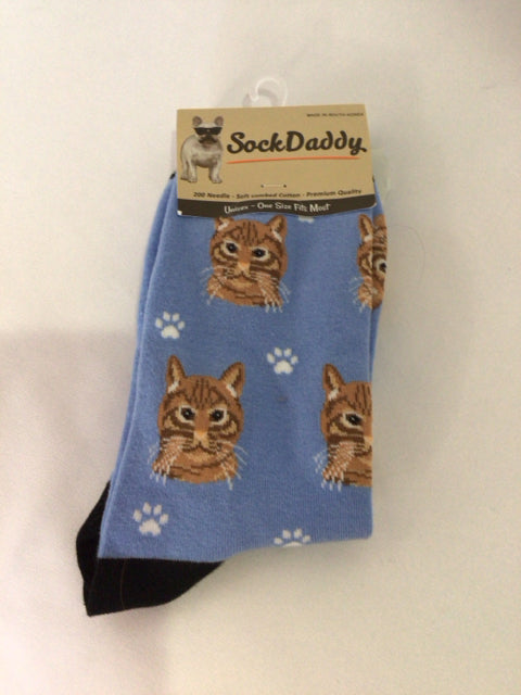 SockDaddy Blue Cat Socks