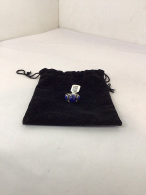 Sterling Silver Blue Ring