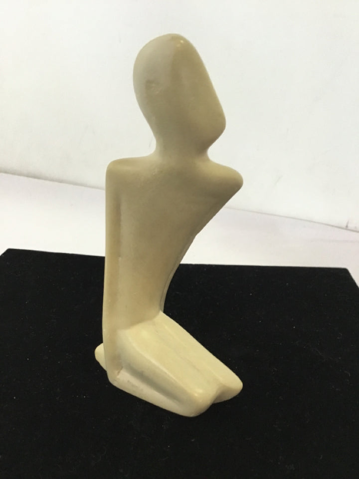 White Stone Woman Statue