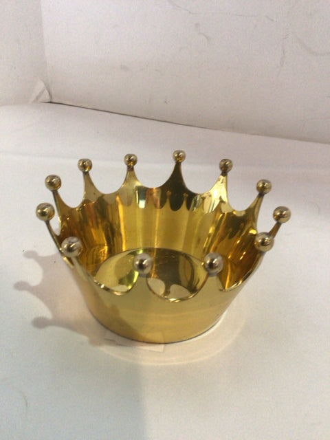 Gold Metal Crown Bowl
