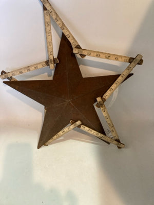 Vintage 2 Piece Star As Is Rust Wall Decoration