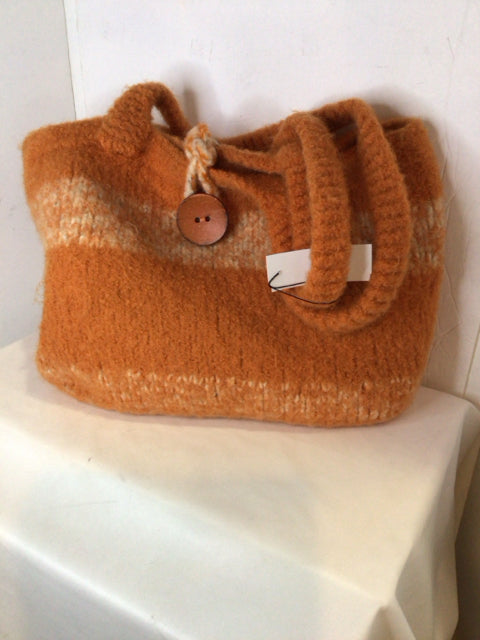 Wool Orange/white Purse