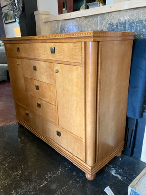 Hickory & White Inlaid 7 Drawer Dresser/Chest