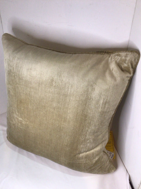 India's Heritage Gold Down Velvet Pillow