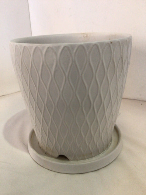 White Ceramic Planter