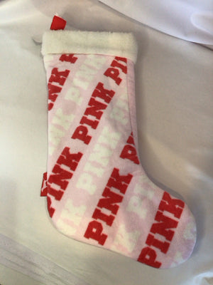 Stocking Pink Cotton Holiday Item