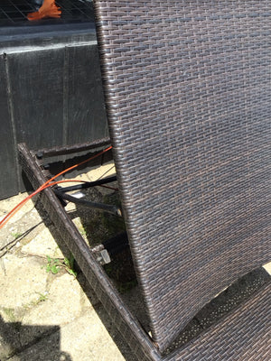 Lounge Rattan Outdoor/Outside Brown Chair