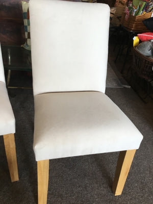 Slipper Velvet Cream Chair 6NRQFJPV