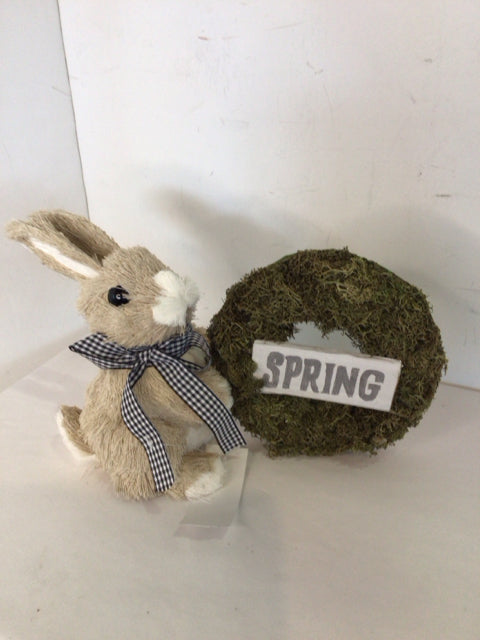 Easter Tan/green Grasses Bunny Springs Holiday Item