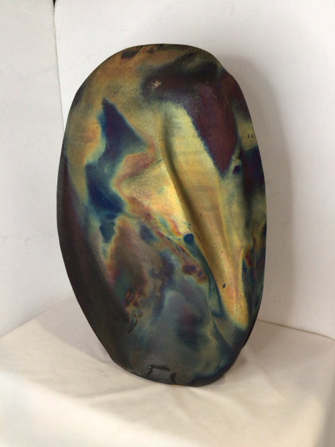 Signed Art Deco Brown/Multi Pottery Vase