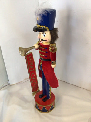 Christmas Red/Black Wood Nutcracker Holiday Item