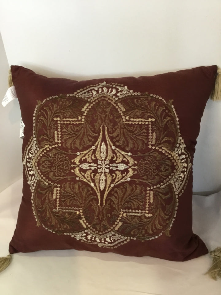 Wine Polyester Pillow