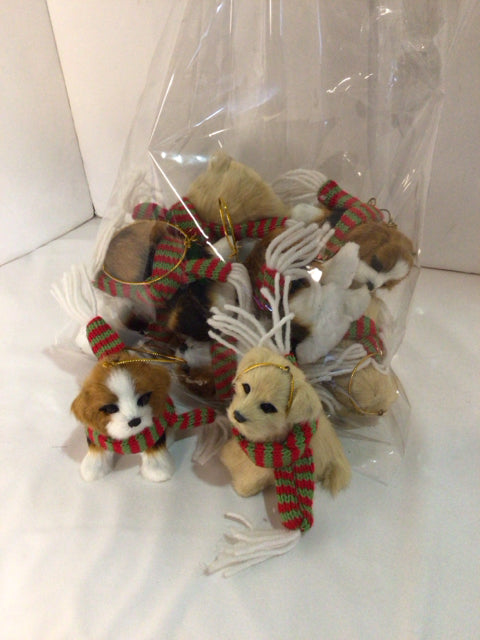 Multi-Color Fur Ornaments Dogs Holiday Item