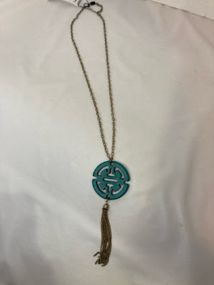 Resin Turquoise Chain Necklace