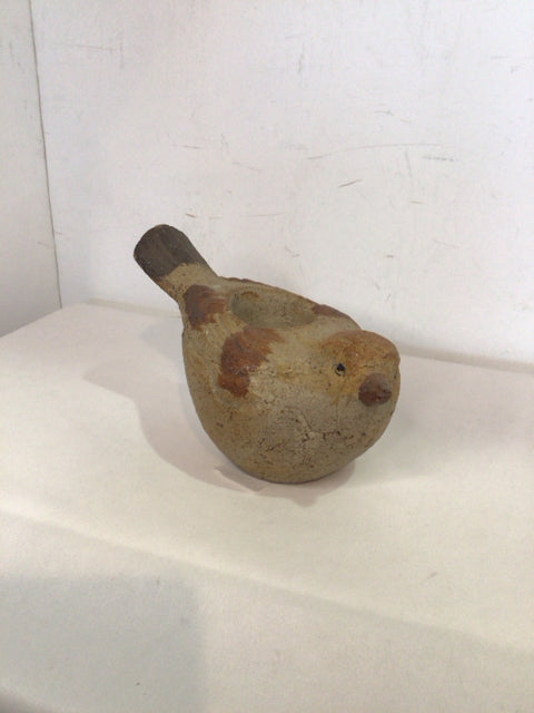 Votive Brown Ceramic Birds Candle Holder