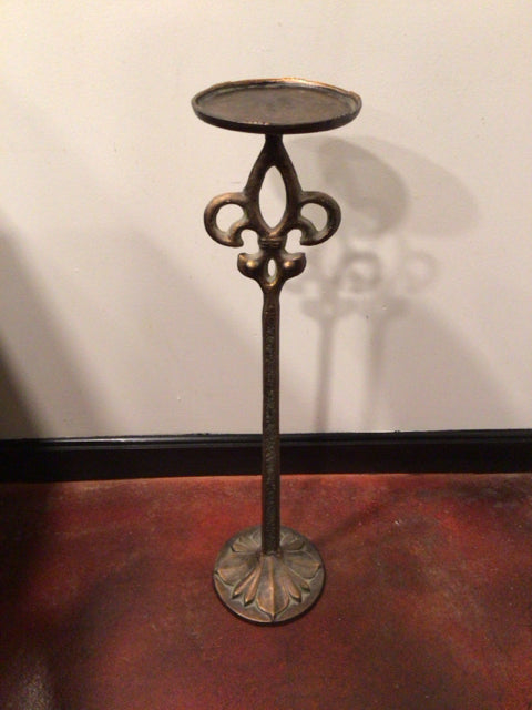 Floor Bronze Metal Candle Holder