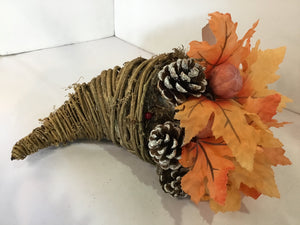 World Market Brown/Orange Cornucopia Holiday Item