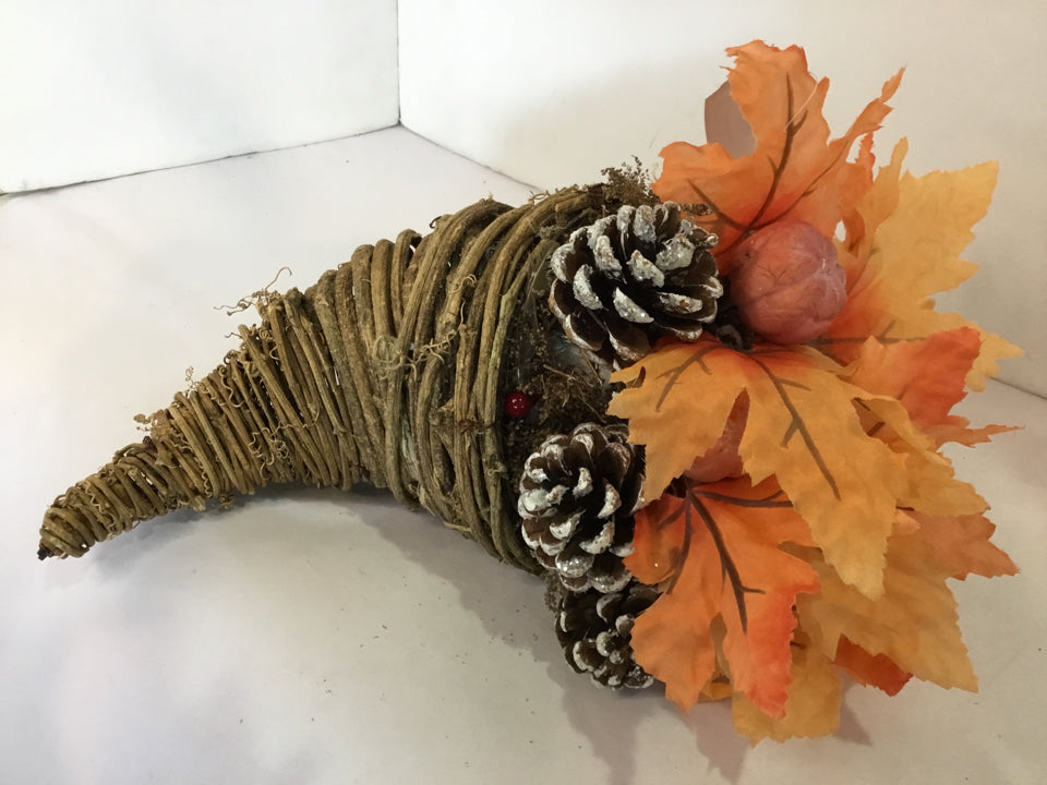 World Market Brown/Orange Cornucopia Holiday Item