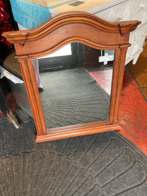 Brown Wood Wall Mirror