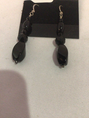 Black Dangle Earrings