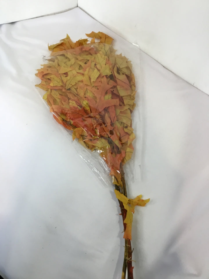 Fall Orange/Yellow Leaves Faux Flowers