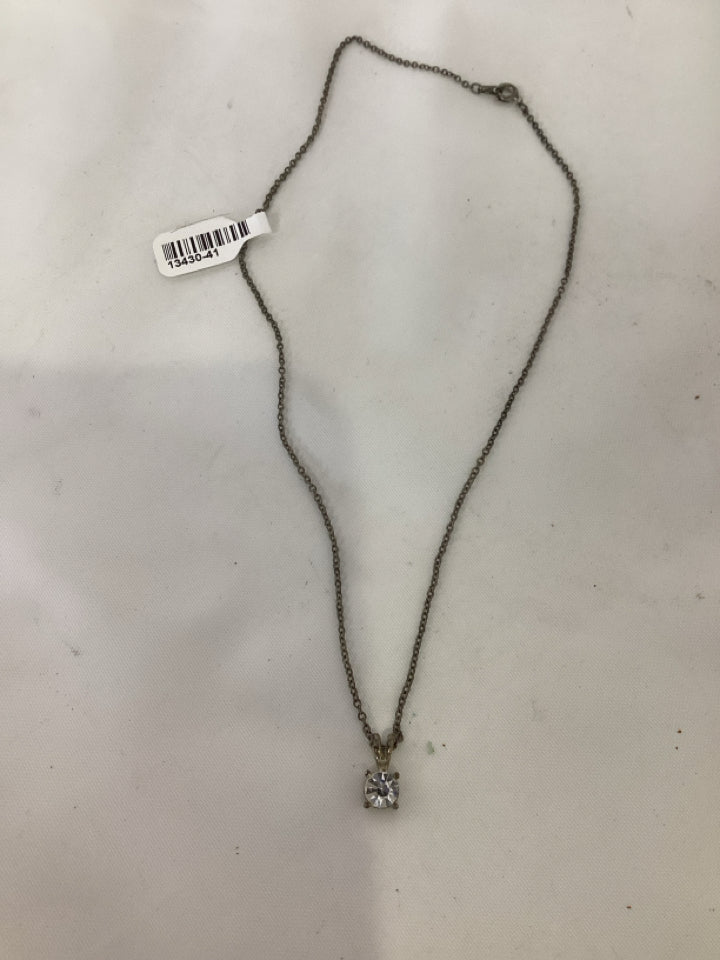 Silver Rhinestone Necklace