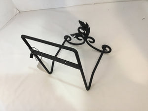Hanging Black Metal Plate Holder