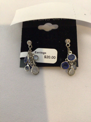 Blue Chandelier Earrings