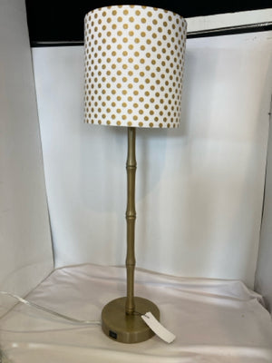 White/Gold Polka Dot Lamp