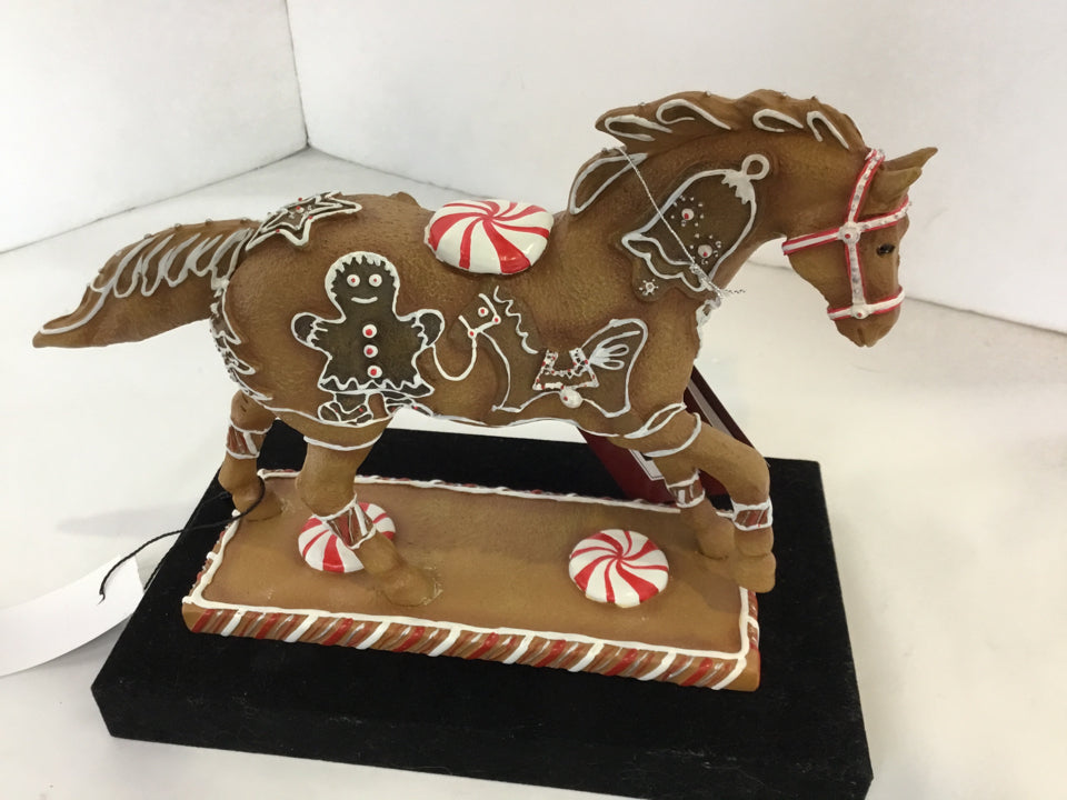 Multi-Color Horse w/Box Figurine