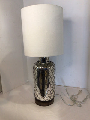 Silver Mercury Glass Lamp