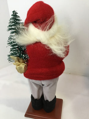 Figure Red/white Cloth Santa Ohio State Holiday Item