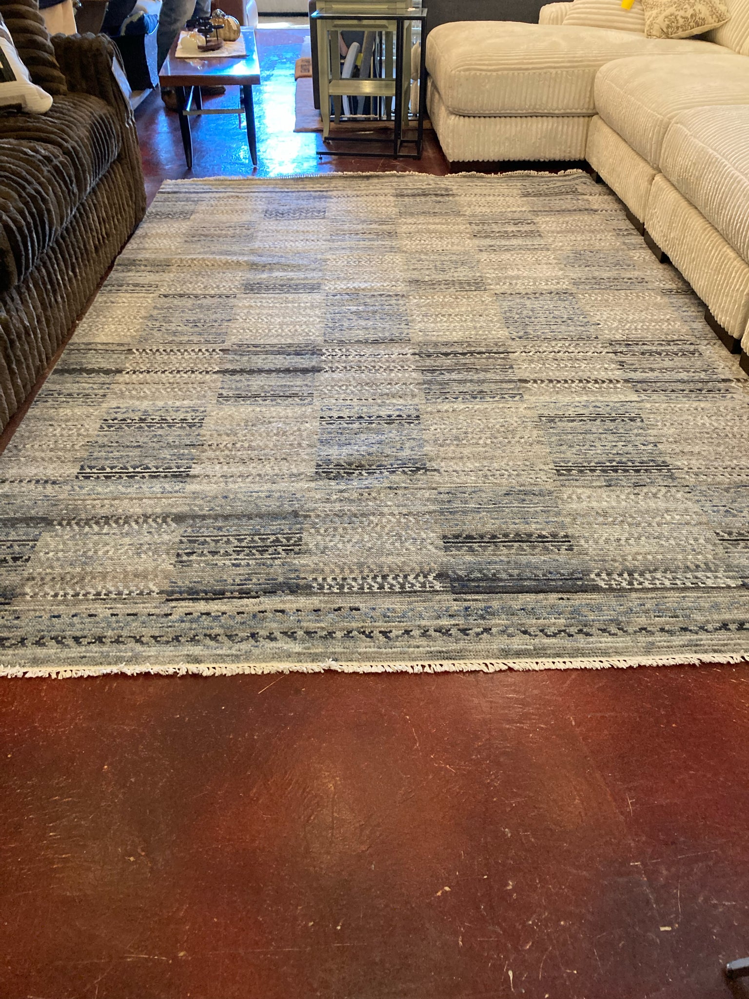 Pottery Barn Wool Blue/Gray Rug