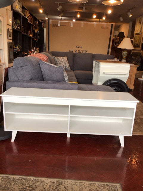 Wood White TV Stand