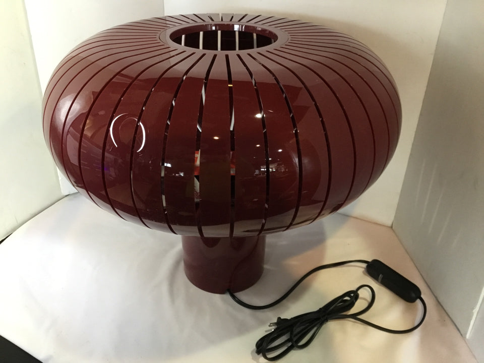 2Modern Table Red Metal Lamp 3UFETX94